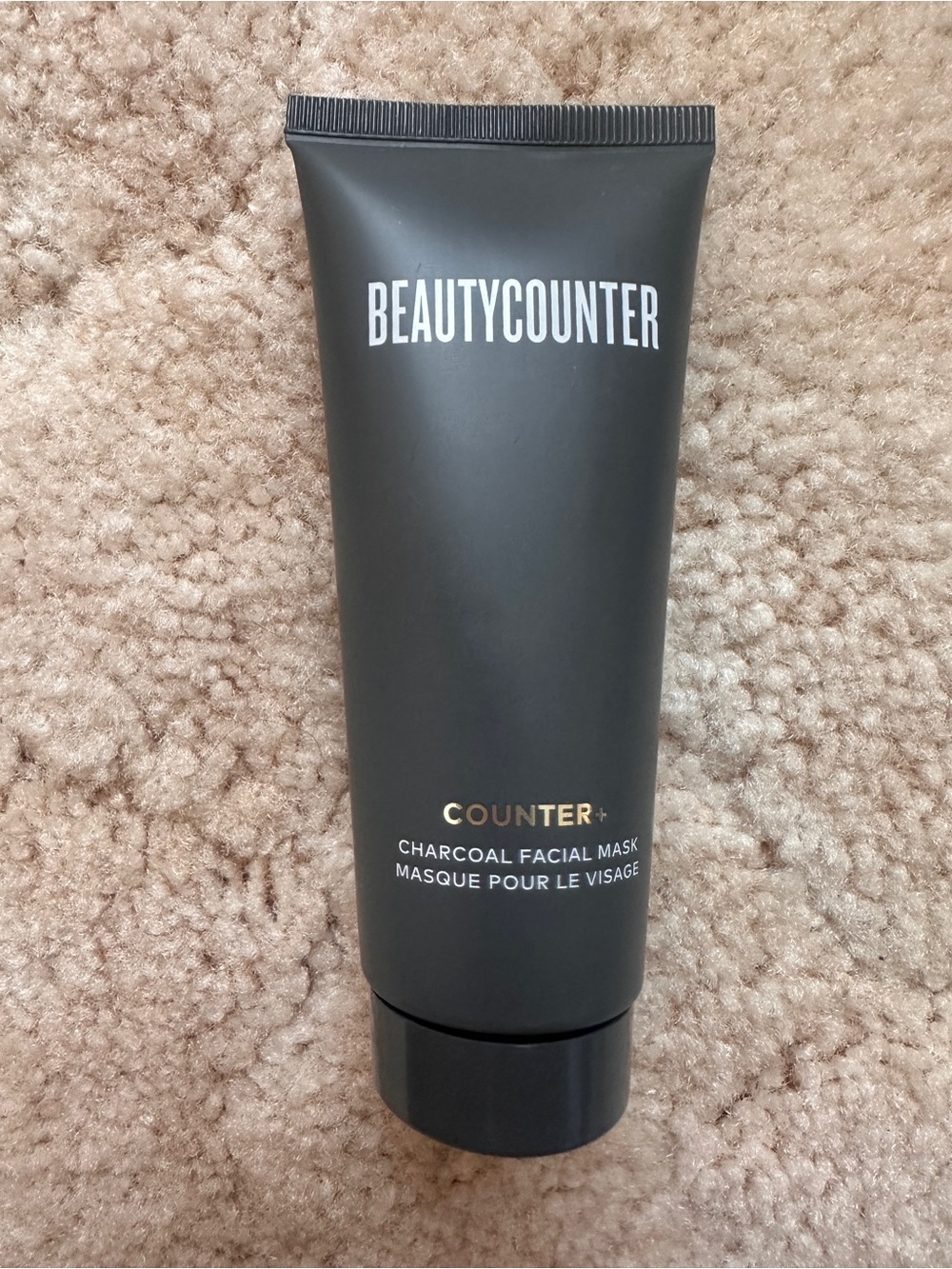 Beautycounter Black Tube Charcoal Facial Mask with Gold Accents- NEW